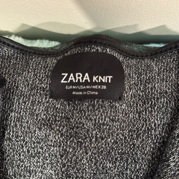 🔥Zara Knit Black and Gray Cardigan🔥 - Picture 3 of 4
